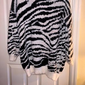 Fuzzy Oversized Sweater Dress